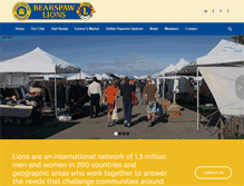 Tablet Screenshot of bearspawlions.com